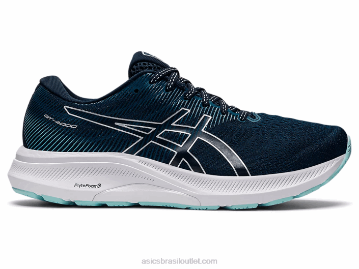 gt-4000 3 largura 462T2655 azul francês/prata pura Asics