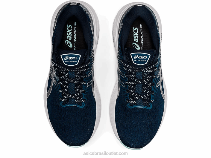 gt-4000 3 largura 462T2655 azul francês/prata pura Asics