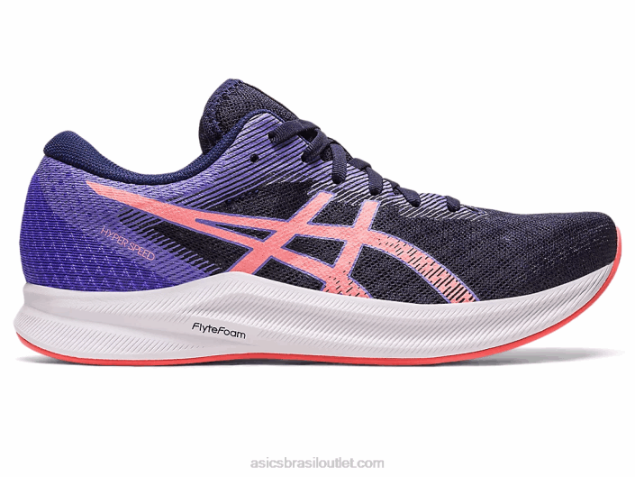 hipervelocidade 2 462T2495 meia-noite/mamão Asics