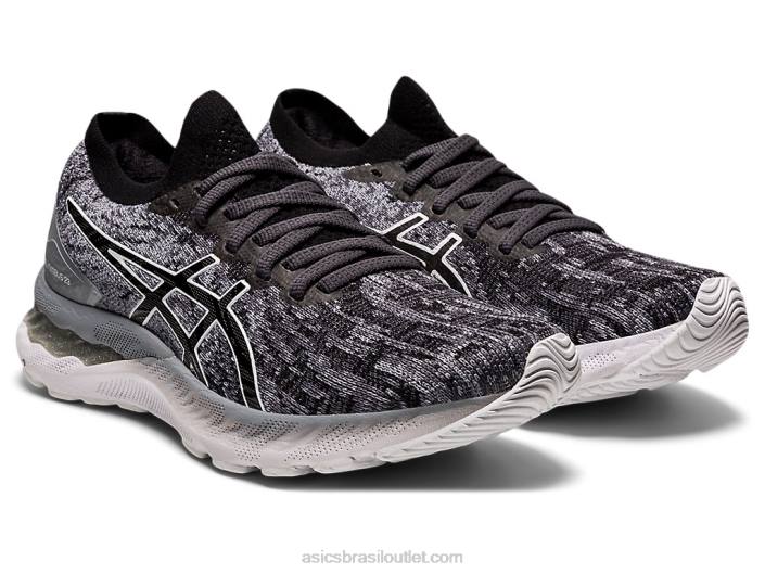 malha gel nimbus 23 462T3920 folha de rocha/preto Asics