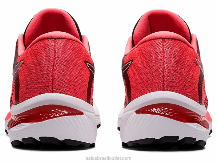 malha gel stratus 2 462T2663 coral ardente/preto Asics