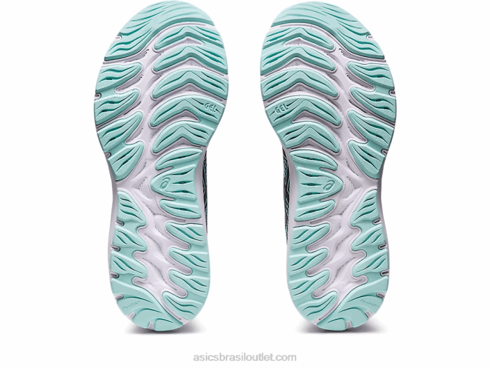 malha gel stratus 3 462T2346 preto/azul claro Asics