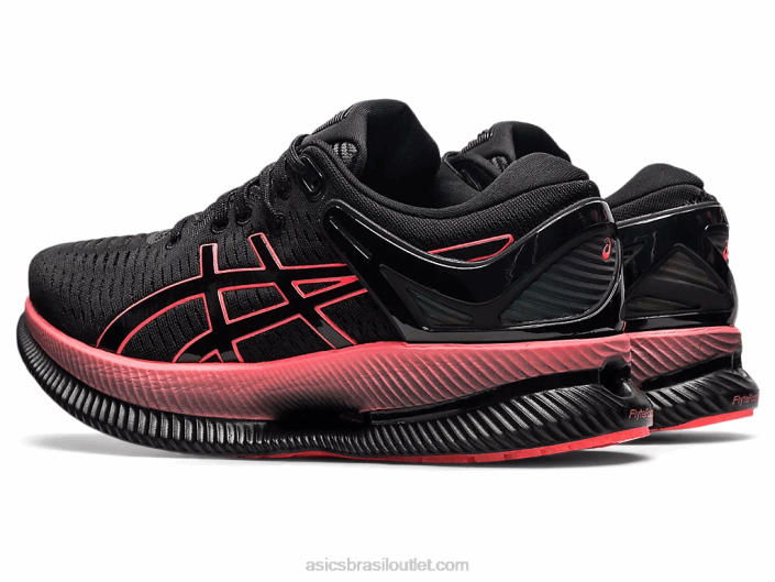 metaride 462T3887 coral preto/brilhante Asics