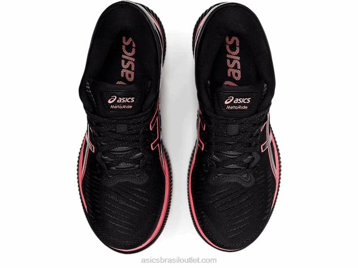 metaride 462T3887 coral preto/brilhante Asics