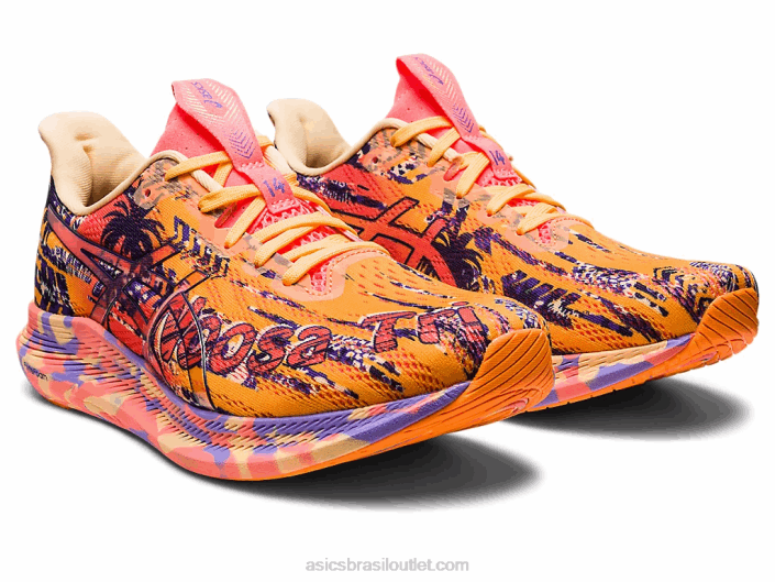 noosa tri 14 462T2383 laranja pop/coral ardente Asics