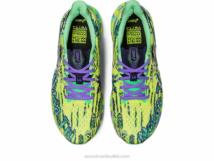 noosa tri 14 462T2412 amarelo de segurança/meia-noite Asics