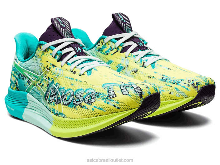 noosa tri 14 462T3118 segurança amarelo/mar calmante Asics