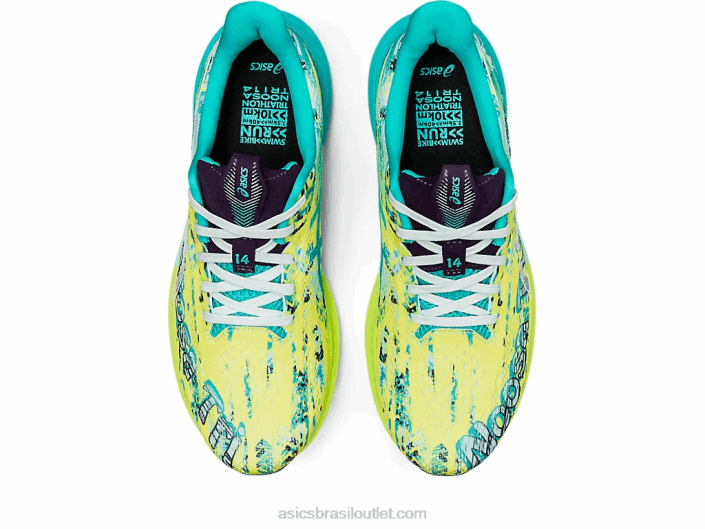 noosa tri 14 462T3118 segurança amarelo/mar calmante Asics