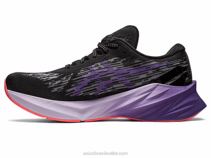 nova explosão 3 462T2460 preto/roxo empoeirado Asics