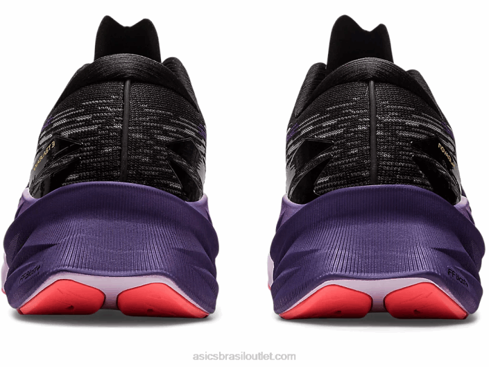 nova explosão 3 462T2460 preto/roxo empoeirado Asics