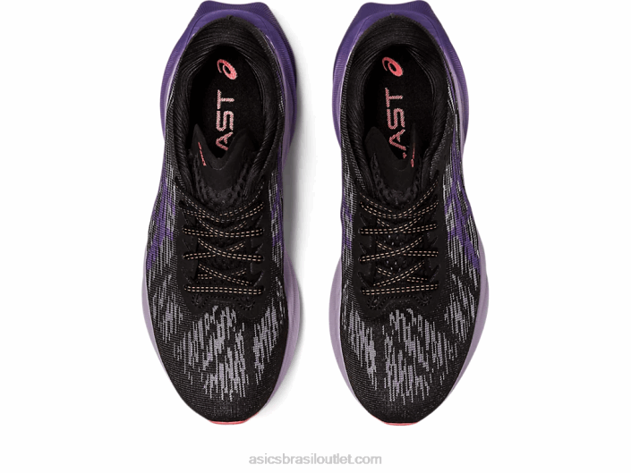 nova explosão 3 462T2460 preto/roxo empoeirado Asics