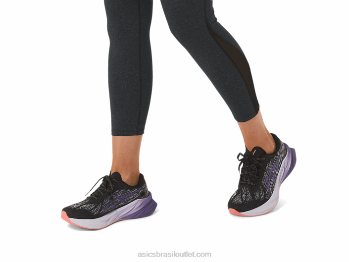 nova explosão 3 462T2460 preto/roxo empoeirado Asics