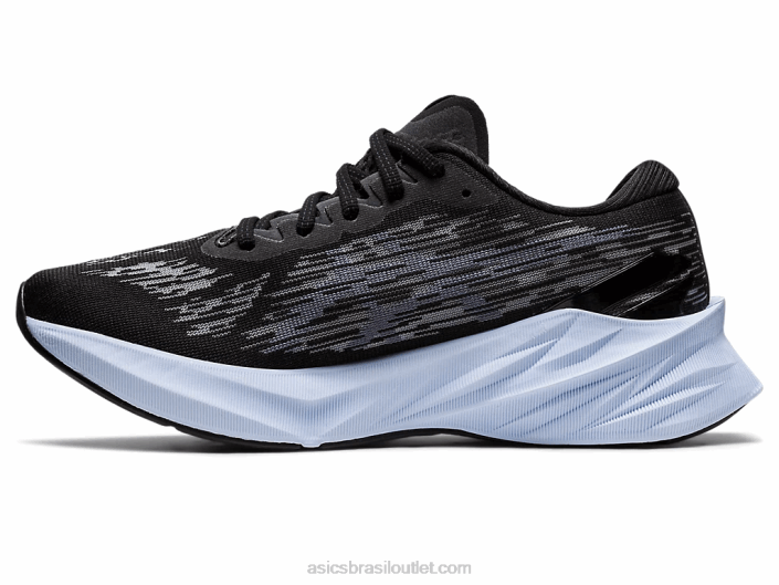 nova explosão 3 462T2864 rocha preta/folha Asics