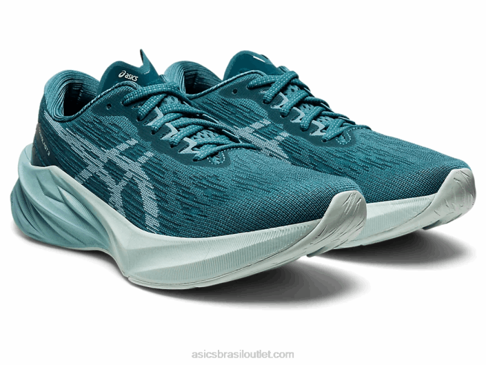 nova explosão 3 462T2884 pinho nebuloso/azul fumaça Asics