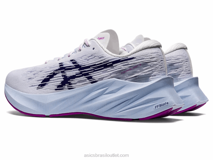 nova explosão 3 462T2887 branco/azul mergulho Asics