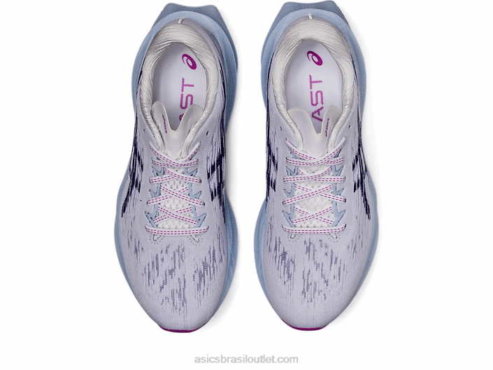 nova explosão 3 462T2887 branco/azul mergulho Asics