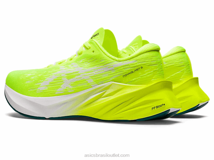 nova explosão 3 462T2959 segurança amarelo/branco Asics