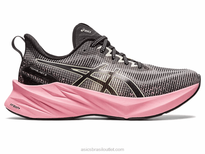 novablast 3 le 462T2267 rave preto/rosa Asics