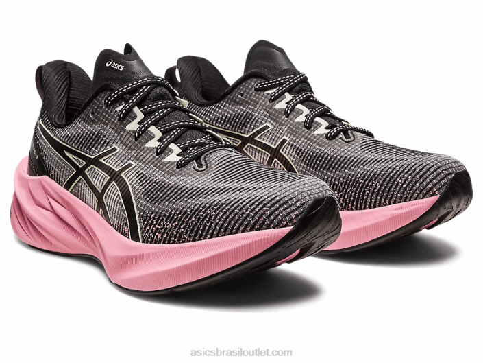 novablast 3 le 462T2267 rave preto/rosa Asics