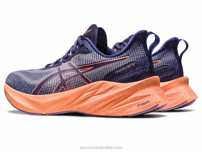 novablast 3 le 462T2291 azul índigo/mamão Asics