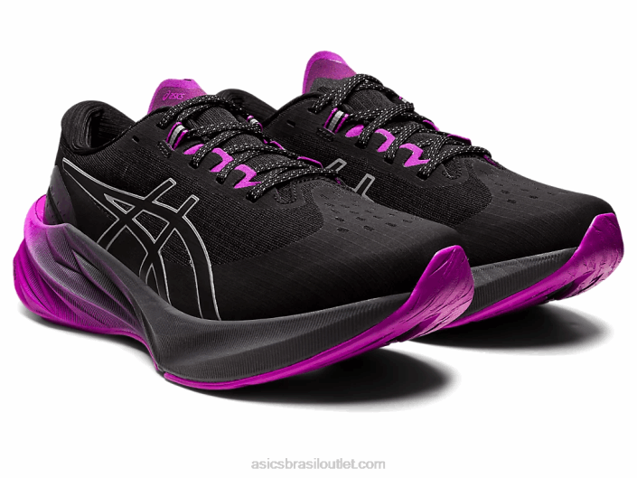 novablast 3 lite-show 462T2702 orquídea preta Asics