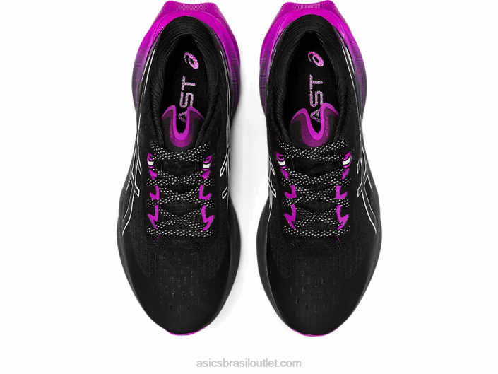 novablast 3 lite-show 462T2702 orquídea preta Asics