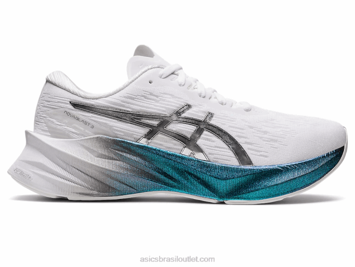 novablast 3 platina 462T2897 branco/prata pura Asics
