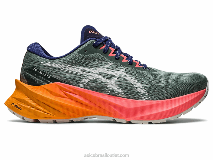 novablast 3 tr 462T2485 banho de natureza/mamão Asics