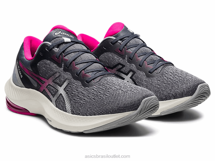 pulso de gel 13 462T3727 transportadora cinza/branco Asics
