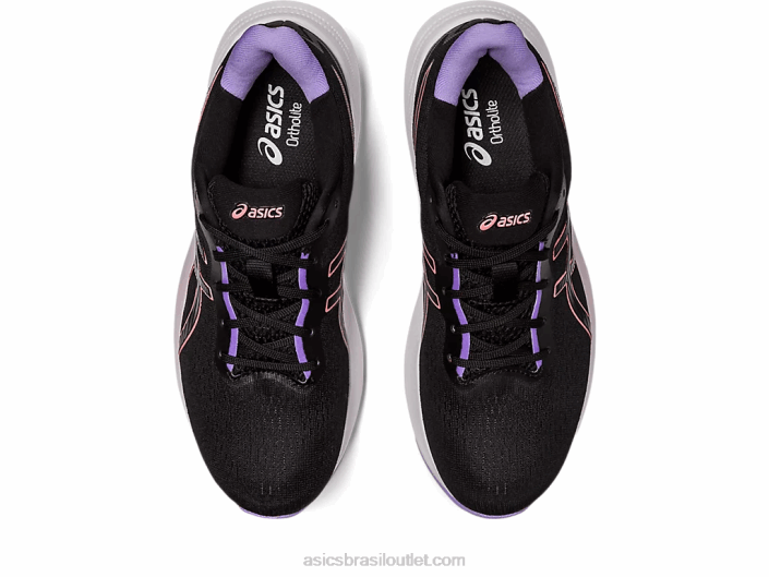 pulso de gel 14 462T2483 preto/mamão Asics