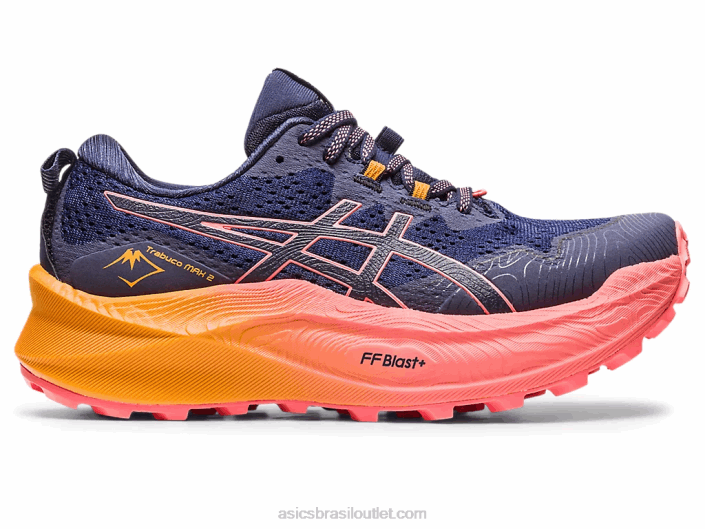 trabuco max 2 462T2286 meia-noite/mamão Asics
