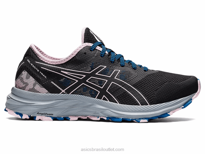 trilha de excitação de gel 462T3541 preto/quase rosa Asics