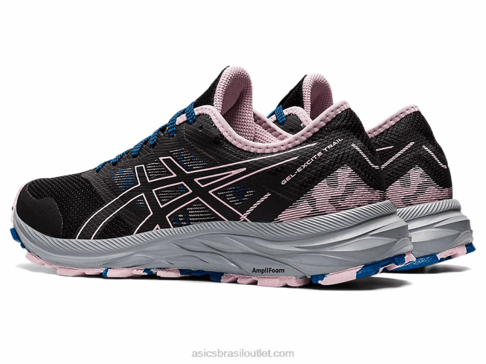 trilha de excitação de gel 462T3541 preto/quase rosa Asics