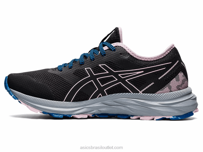 trilha de excitação de gel 462T3541 preto/quase rosa Asics