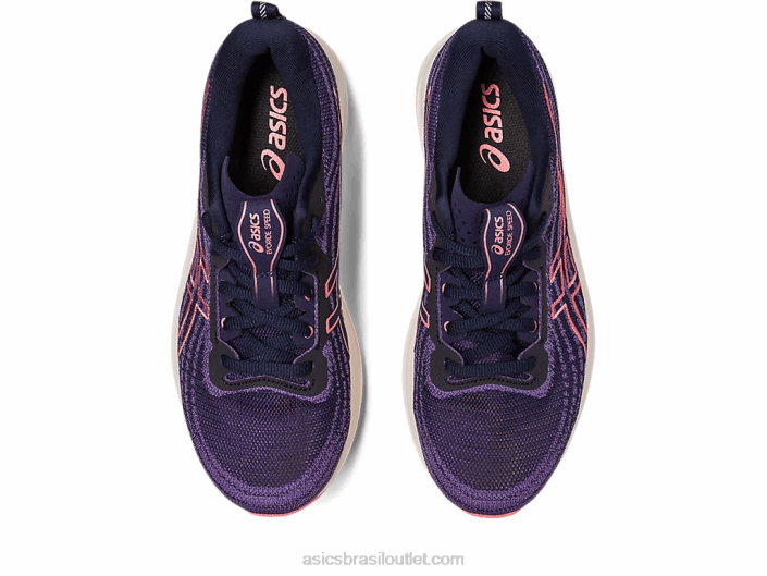 velocidade de evolução 462T2545 meia-noite/mamão Asics