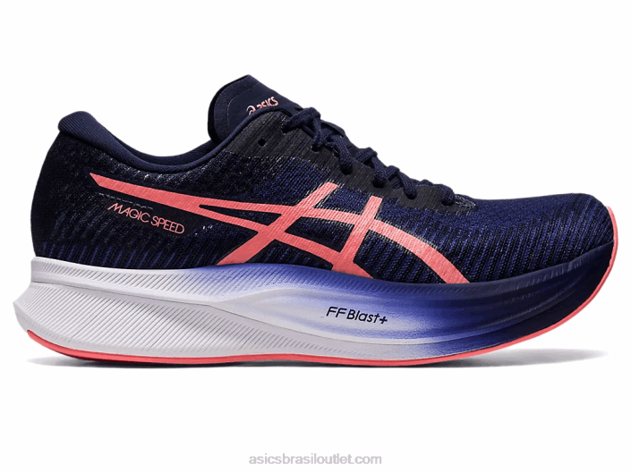 velocidade mágica 2 462T2327 azul índigo/mamão Asics