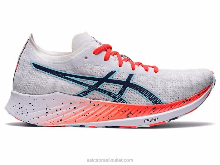 velocidade mágica 462T3741 branco/azul trovão Asics
