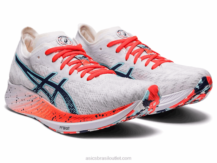 velocidade mágica 462T3741 branco/azul trovão Asics