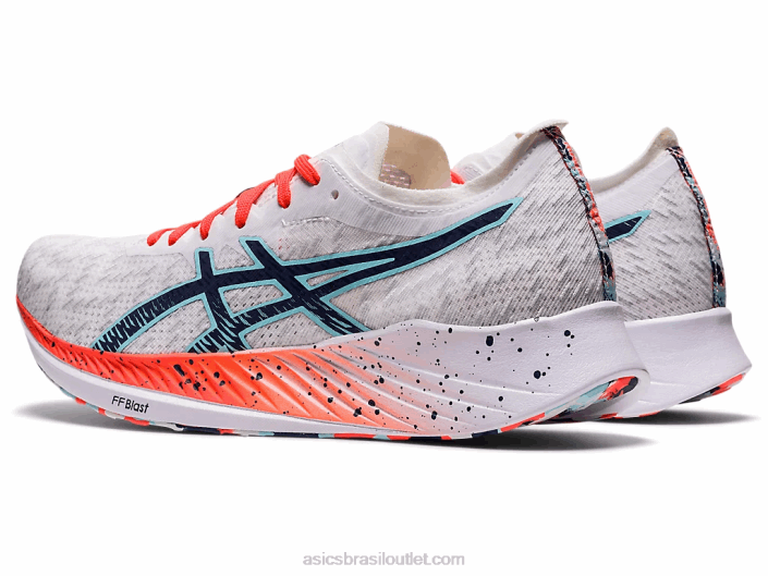 velocidade mágica 462T3741 branco/azul trovão Asics