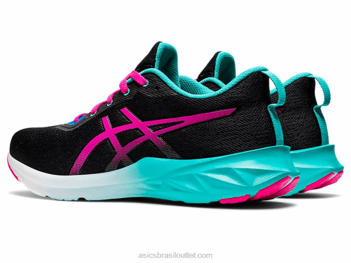 versablast 2 462T2985 preto/rosa brilhante Asics