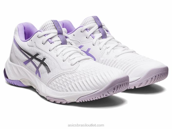netburner balístico ff 3 462T2580 branco/violeta digital Asics
