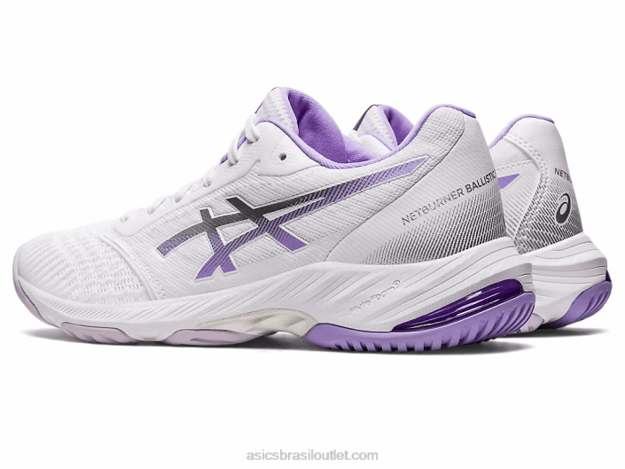 netburner balístico ff 3 462T2580 branco/violeta digital Asics