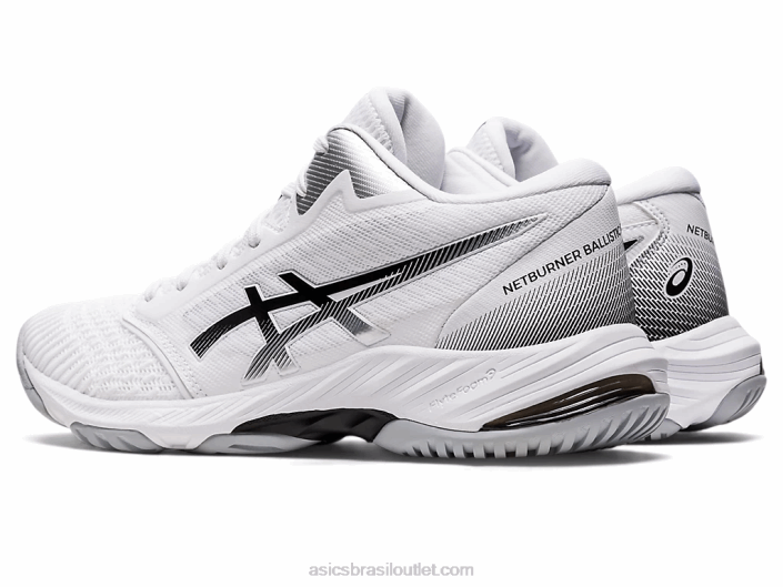 netburner balístico ff mt 3 462T3049 Branco preto Asics