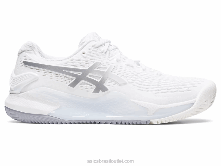 argila de resolução de gel 9 462T2459 branco/prata pura Asics