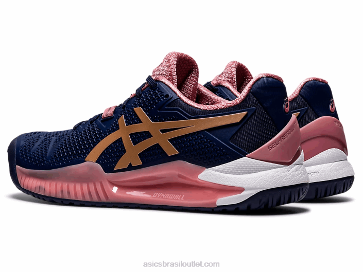 gel-resolução 8 462T3894 pavão/ouro rosa Asics