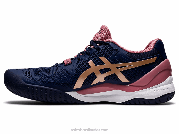 gel-resolução 8 462T3894 pavão/ouro rosa Asics