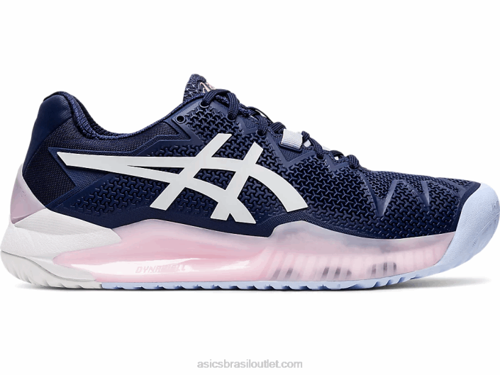 gel-resolução 8 462T4185 casaco de pavão/branco Asics