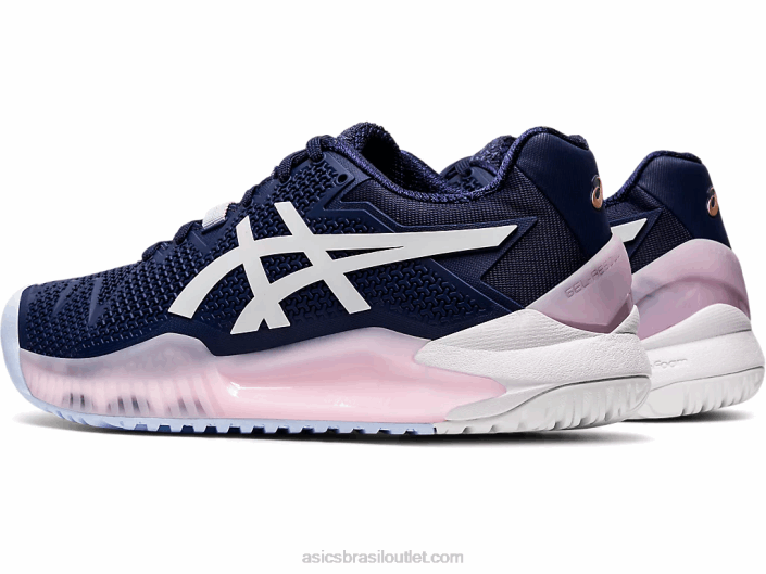 gel-resolução 8 462T4185 casaco de pavão/branco Asics