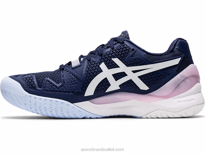 gel-resolução 8 462T4185 casaco de pavão/branco Asics