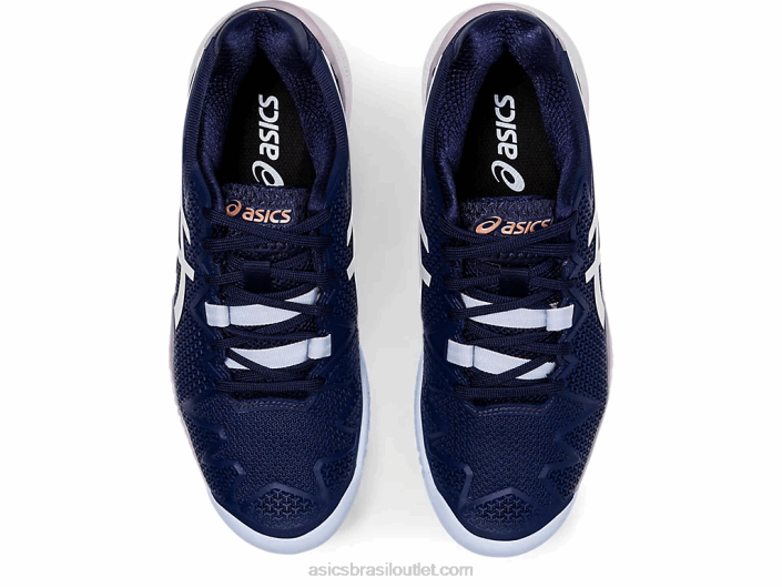 gel-resolução 8 462T4185 casaco de pavão/branco Asics